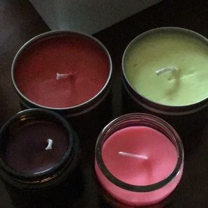 Home made scents candles